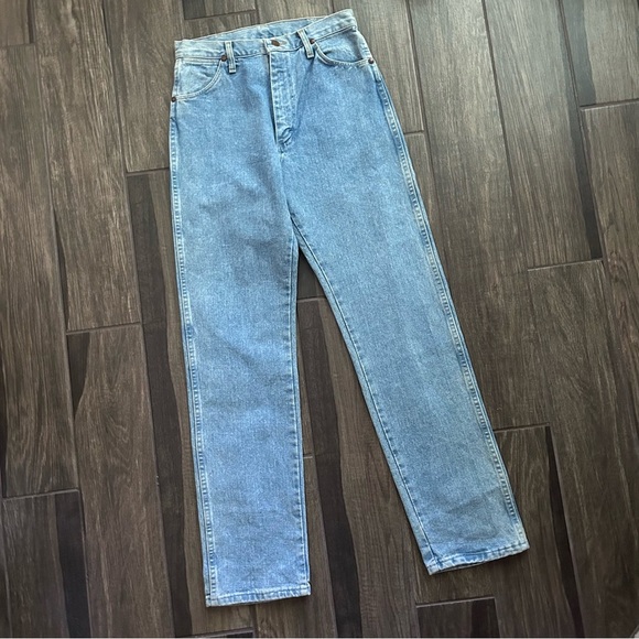 VTG Wrangler High Rise Western Straight Leg Women’s Jeans Sz 25 - Picture 1 of 8